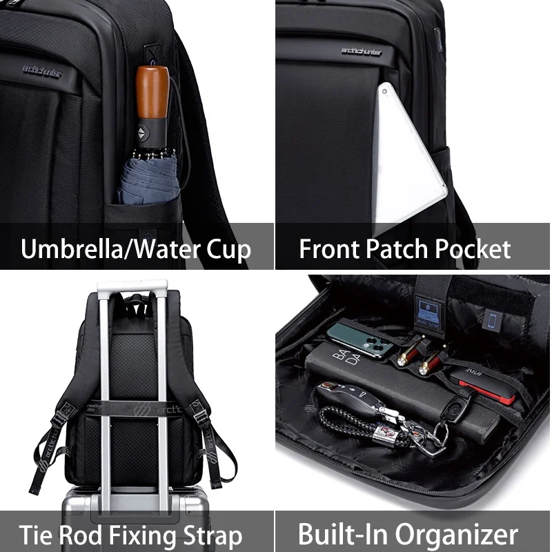 Arctic Hunter Blue Durable Laptop Bag Light Weight Water Resistant with USB Jack Travel Backpack with Separate Laptop Compartment for Unisex, B00478, Blue  | Best Price UAE